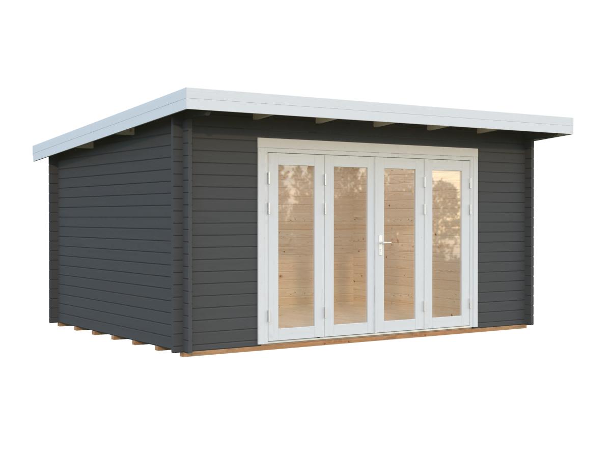 Palmako | Lea M (15'5" x 11'6" | 152.8 sq.ft. | 1.7") Spacious Pent Garden Room with Bi-Fold Doors