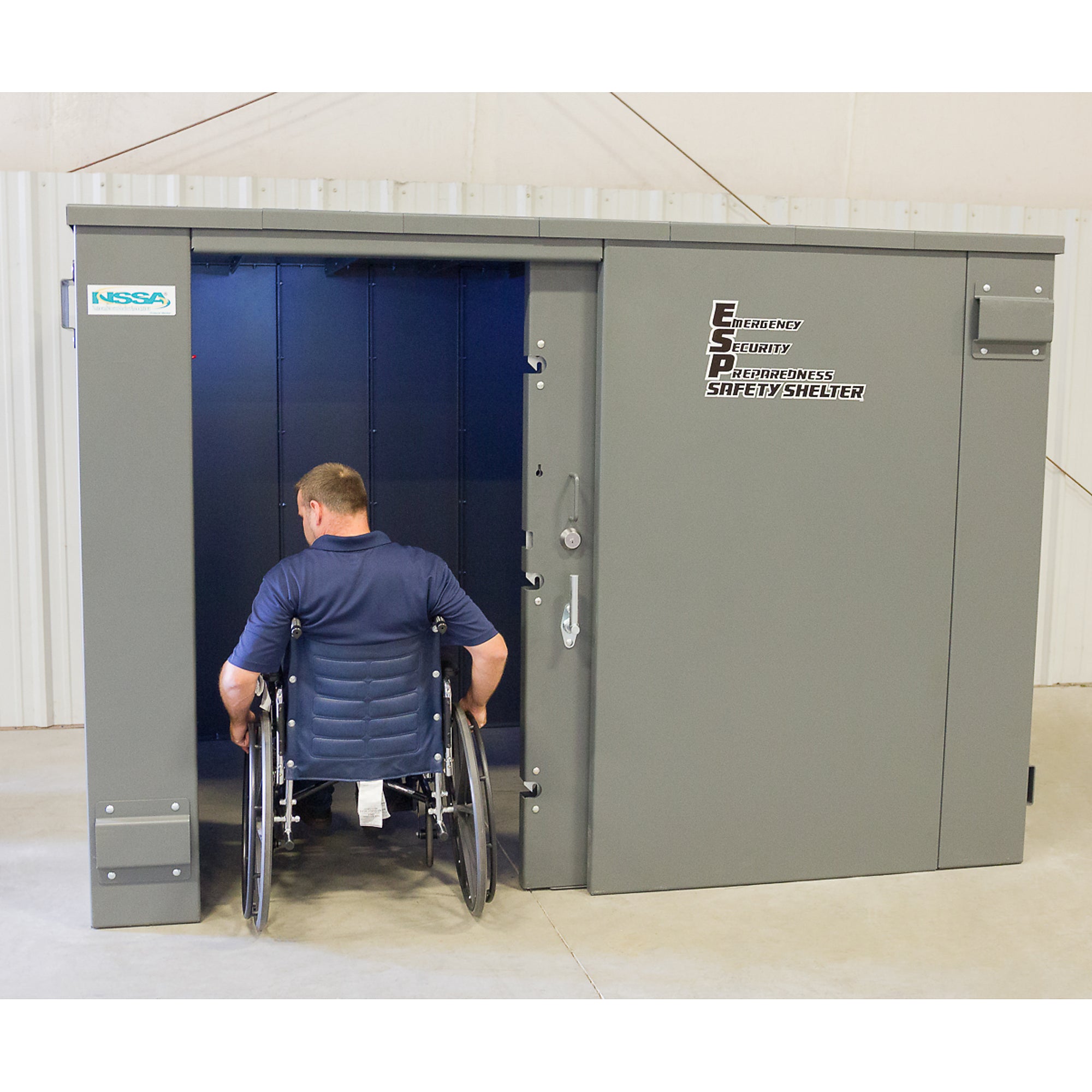 Swisher | 20-Person Wheelchair Accessible ESP Safety Shelter for Storms & Tornadoes