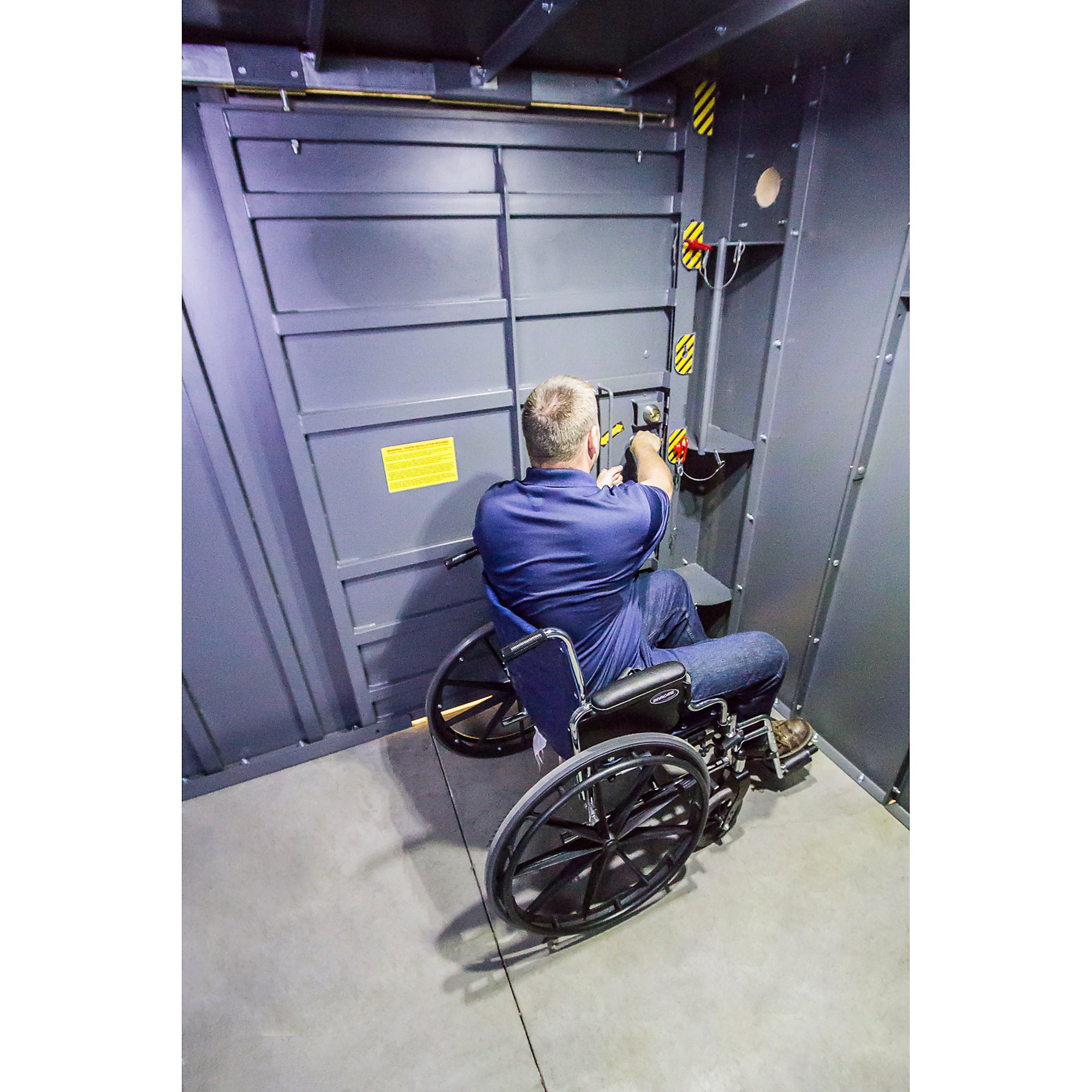 Swisher | 20-Person Wheelchair Accessible ESP Safety Shelter for Storms & Tornadoes