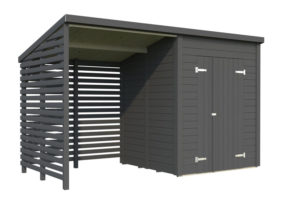 Palmako | Leif L (12′2″ × 5′7″ | 32.3 sq.ft.) Practical Garden Shed