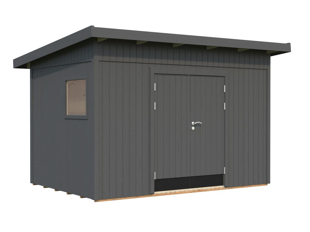 Palmako | Stig (11'5" x 7'10" | 88.3 sq.ft.) Sturdy and Secure Shed for Garden Storage