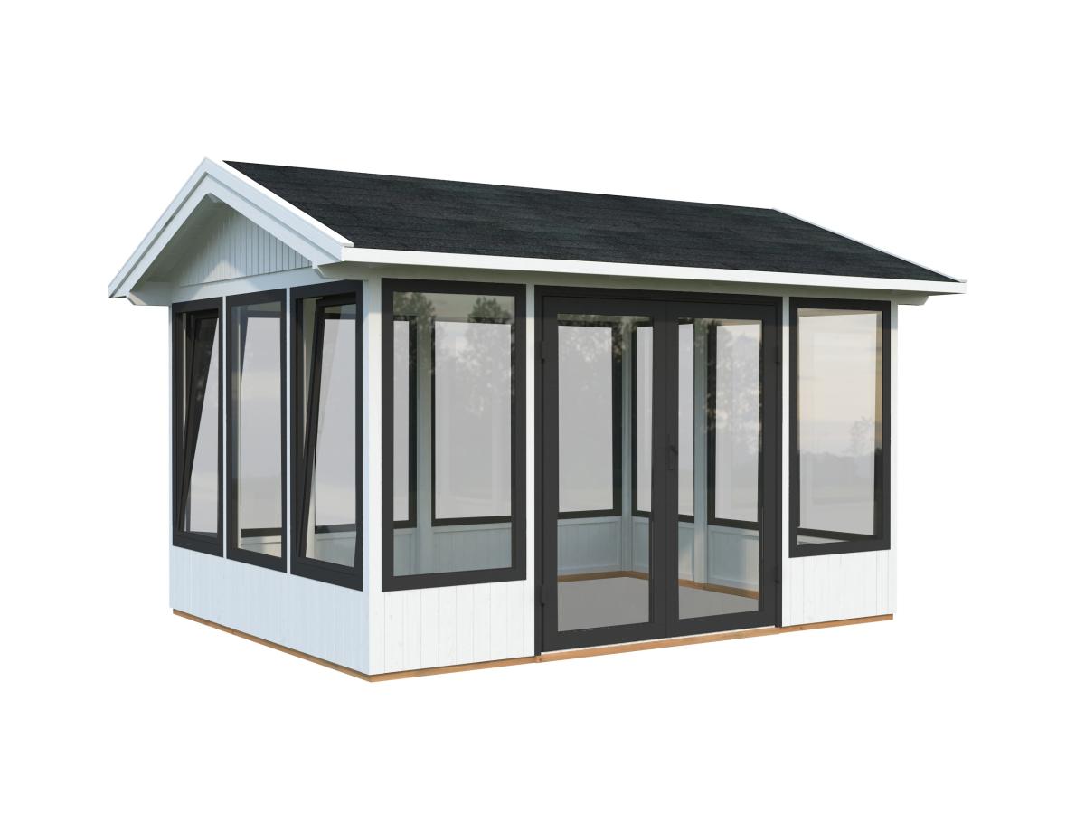Palmako | Isabella S (9'11" x 13'2" | 117.3 sq.ft. | 3.5") Modern Glass Pavilion with Aluminium Frames