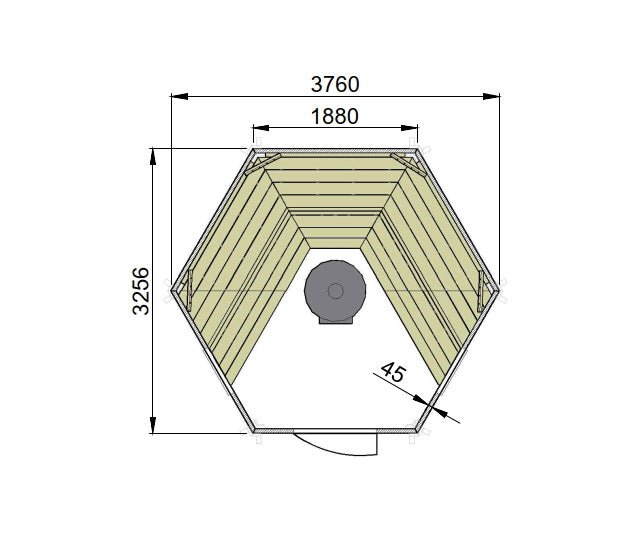 Arctic Finland House | Sauna Hut 9m² (97 sq.ft.)