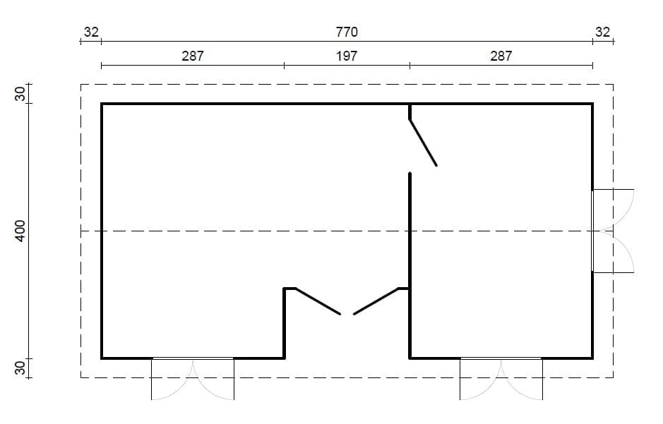 Palmako | Anna M (25'11" x 13'9" | 288.5 sq.ft. | 2.8") Modern Two Room Timber Holiday Cottage - As Seen On Living Big In a Tiny House