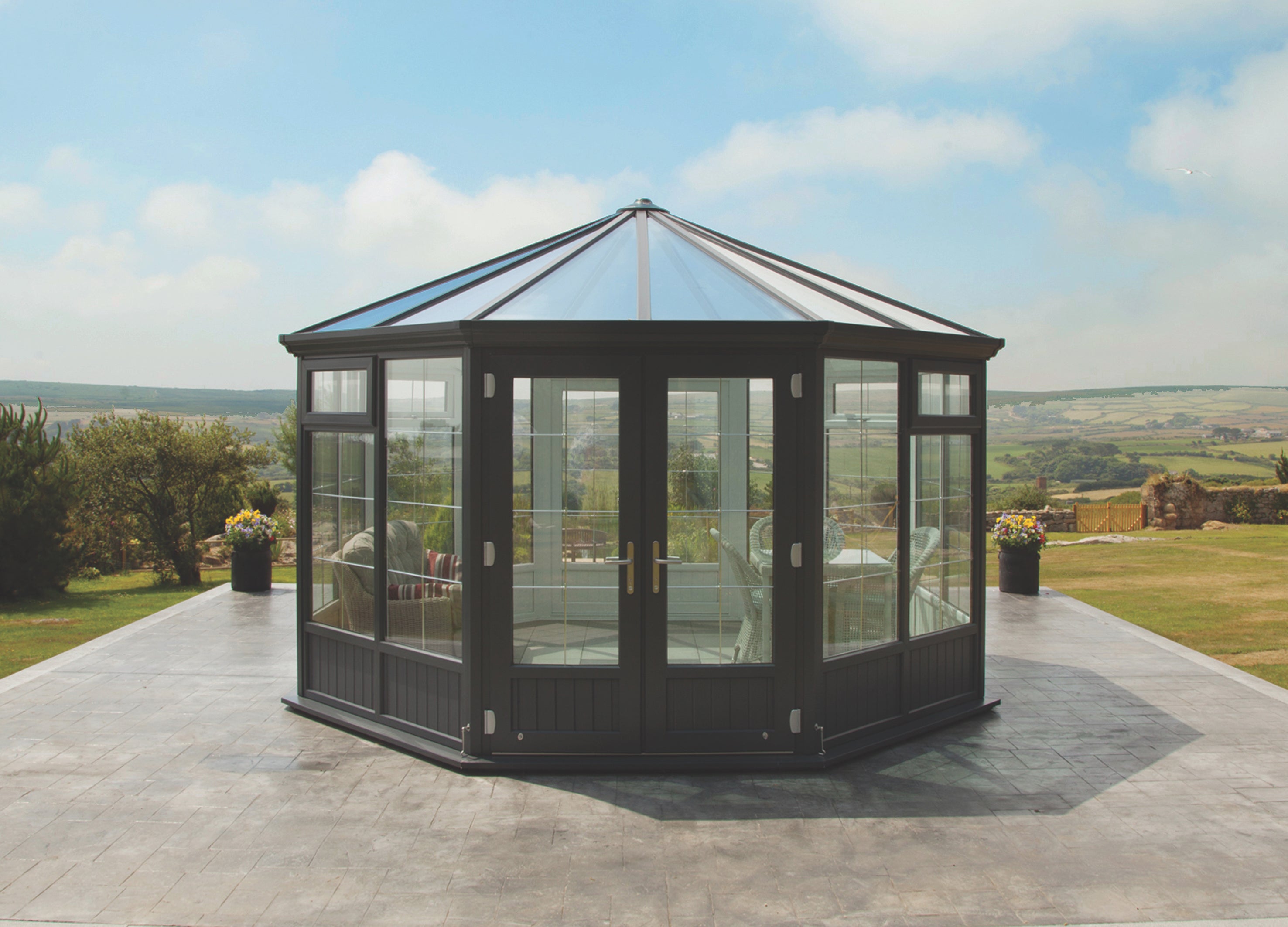 Exaco | Melbourne 13’8” x 13’8” Garden Pavilion by Nordic Garden Buildings