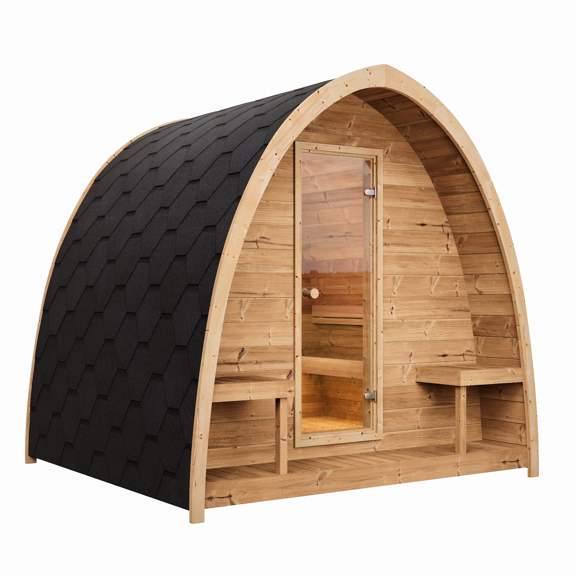 SaunaLife | G3 6-Person Outdoor Traditional Pod Sauna