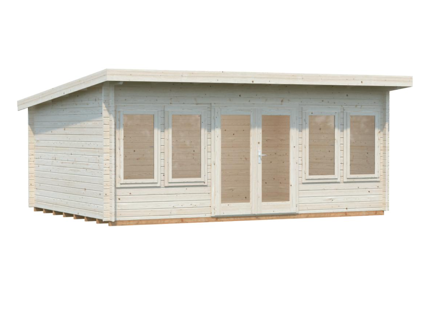 Palmako | Lisa L (18'1" x 13'1" | 209 sq.ft. | 1.7") Spacious Pent Summer House with Double Doors
