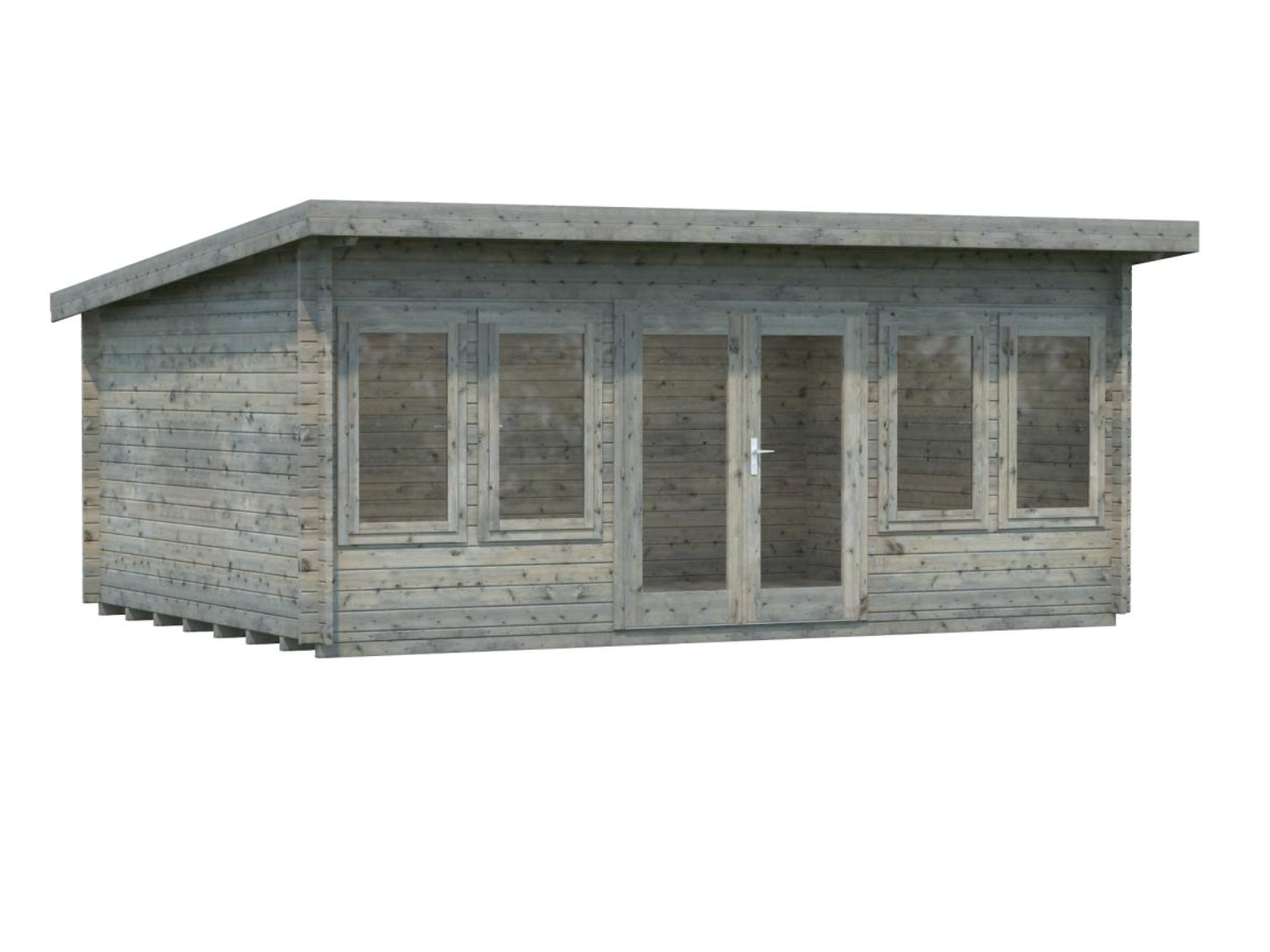 Palmako | Lisa L (18'1" x 13'1" | 209 sq.ft. | 1.7") Spacious Pent Summer House with Double Doors