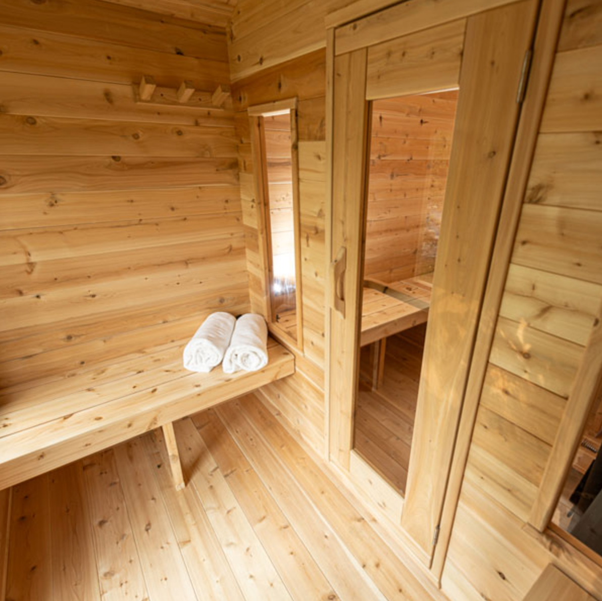 Dundalk Leisurecraft | Georgian Electric CT 6 Person Cabin Sauna with Changeroom