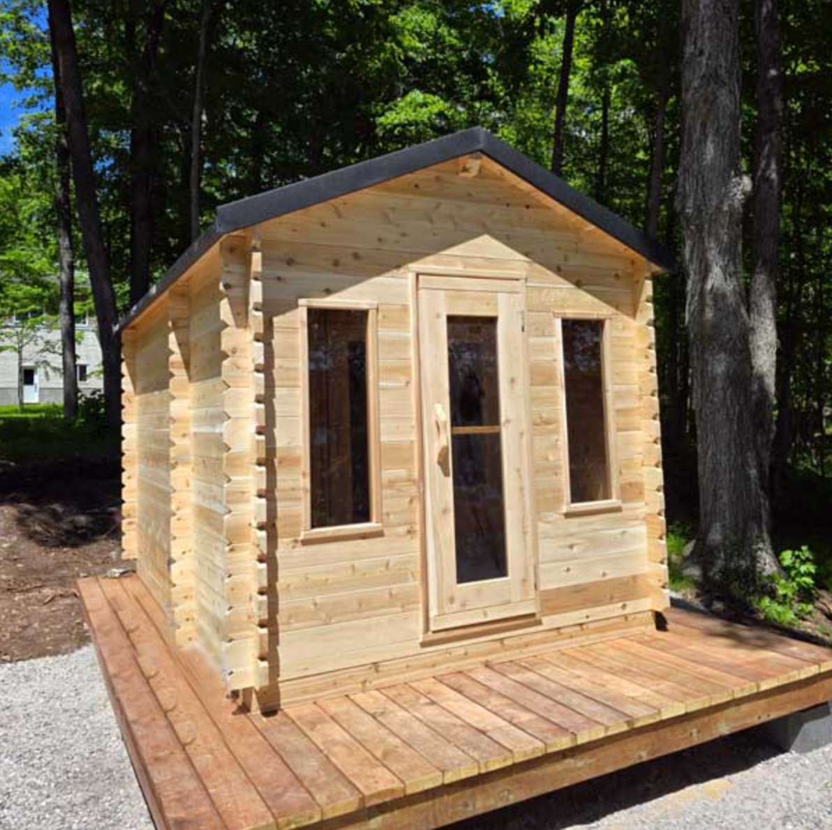 Dundalk Leisurecraft | Georgian Electric CT 6 Person Cabin Sauna with Changeroom