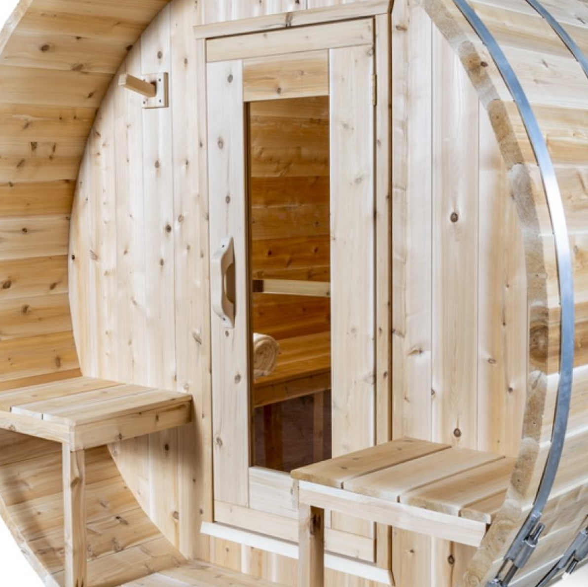 Dundalk Leisurecraft | Serenity Electric Canadian Timber 3-4 Person Barrel Sauna