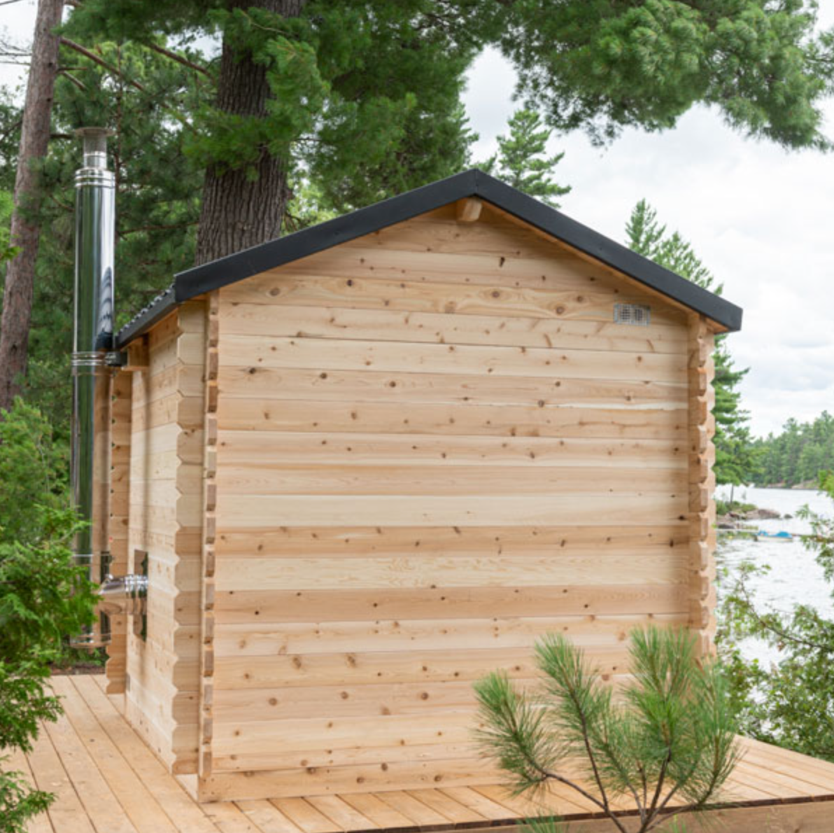 Dundalk Leisurecraft | Georgian Wood Burning Canadian Timber 5-6 Person Cabin Sauna