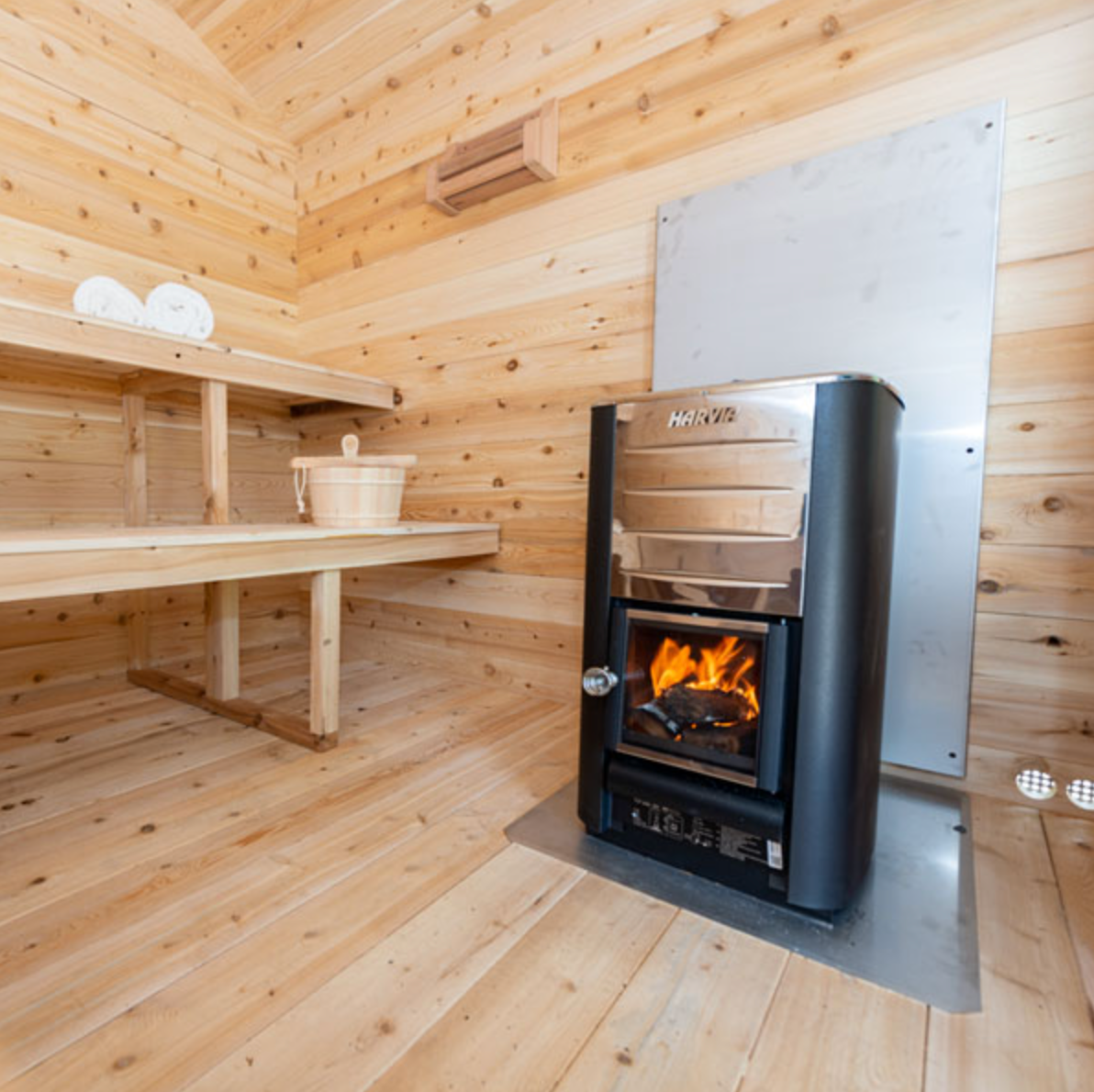 Dundalk Leisurecraft | Georgian Wood Burning Canadian Timber 5-6 Person Cabin Sauna