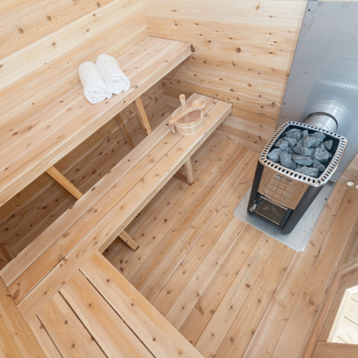 Dundalk Leisurecraft | Georgian Wood Burning Canadian Timber 5-6 Person Cabin Sauna