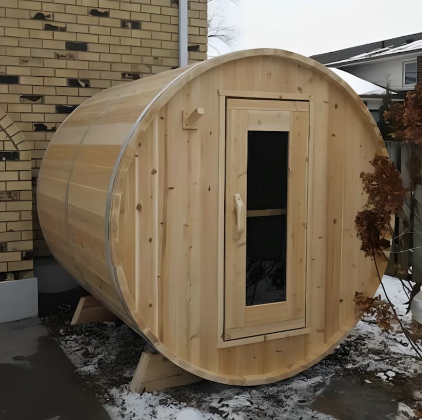Dundalk Leisurecraft | Harmony Electric Canadian Timber 3-4 Person Barrel Sauna