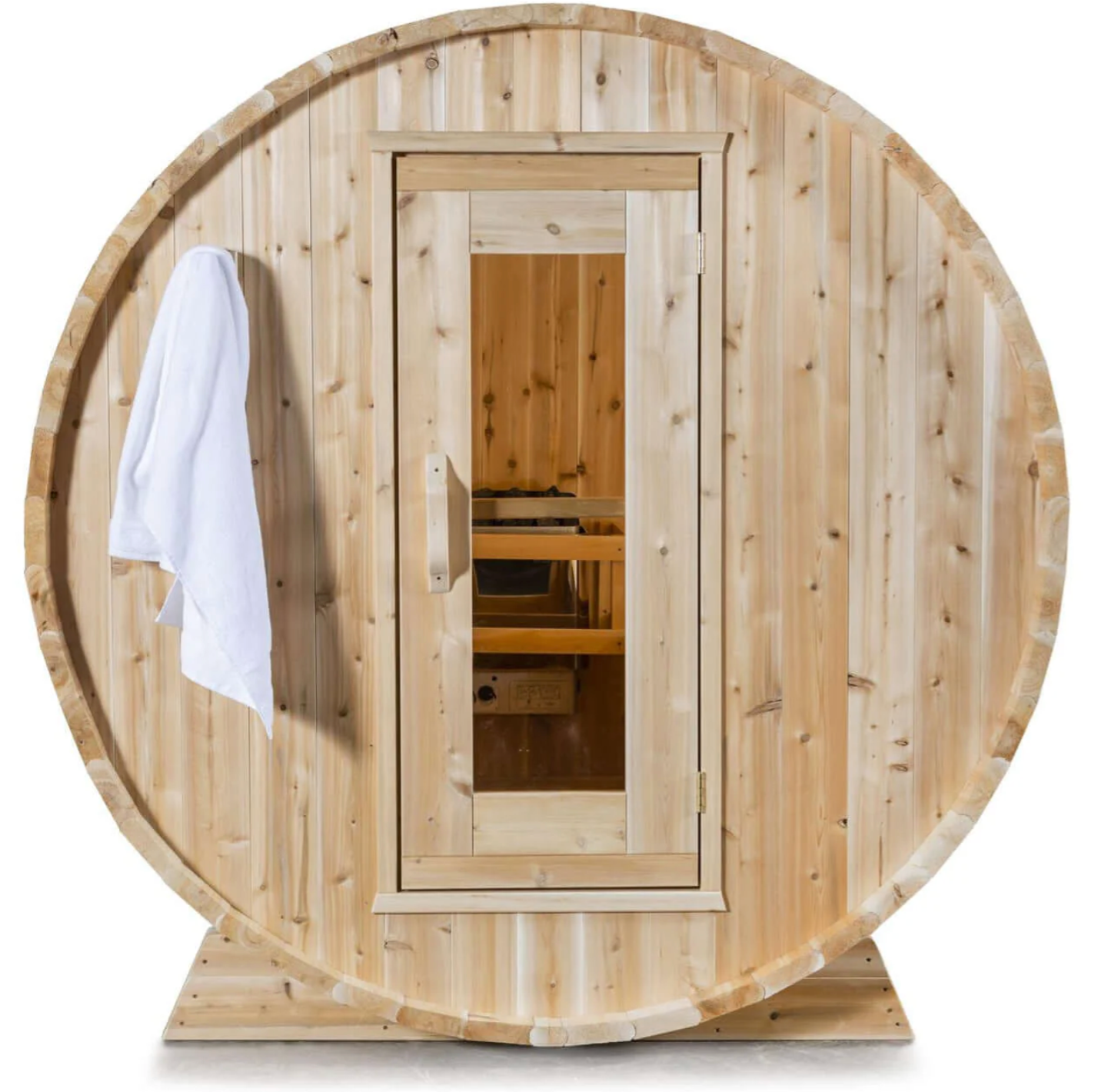 Dundalk Leisurecraft | Harmony Electric Canadian Timber 3-4 Person Barrel Sauna