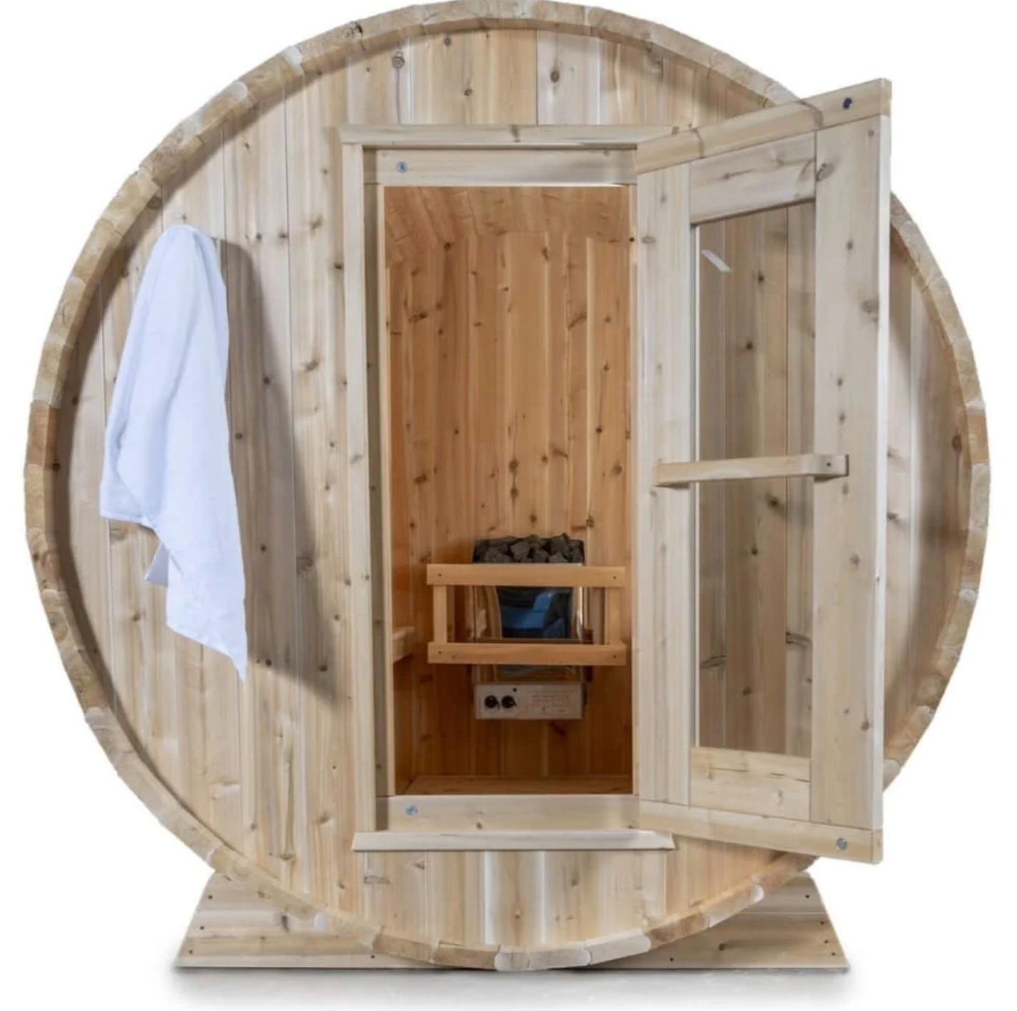 Dundalk Leisurecraft | Harmony Electric Canadian Timber 3-4 Person Barrel Sauna