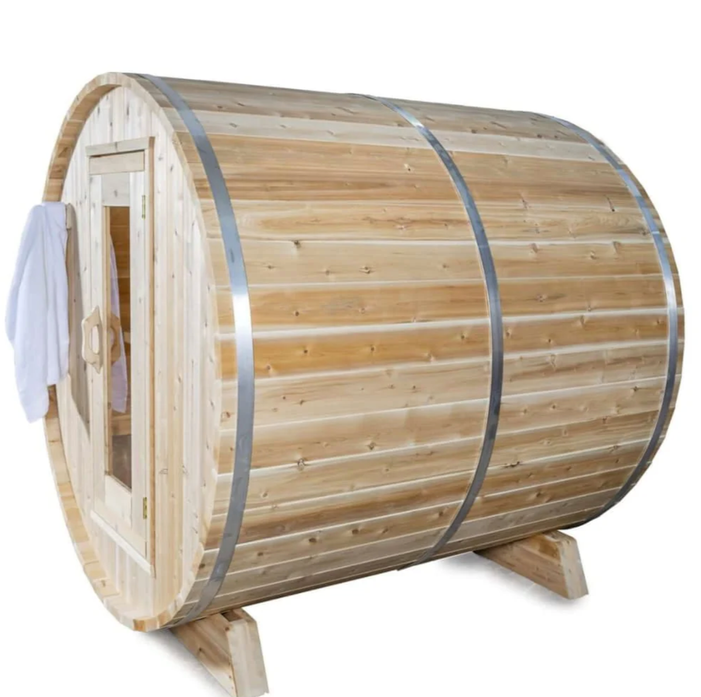 Dundalk Leisurecraft | Harmony Electric Canadian Timber 3-4 Person Barrel Sauna