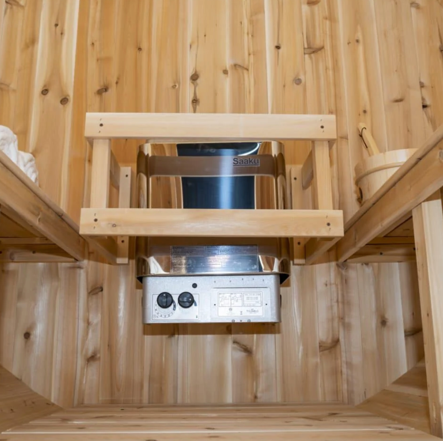 Dundalk Leisurecraft | Harmony Electric Canadian Timber 3-4 Person Barrel Sauna
