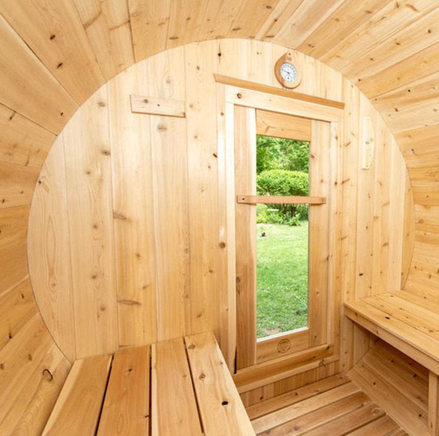 Dundalk Leisurecraft | Harmony Wood Burning Canadian Timber 3-4 Person Barrel Sauna