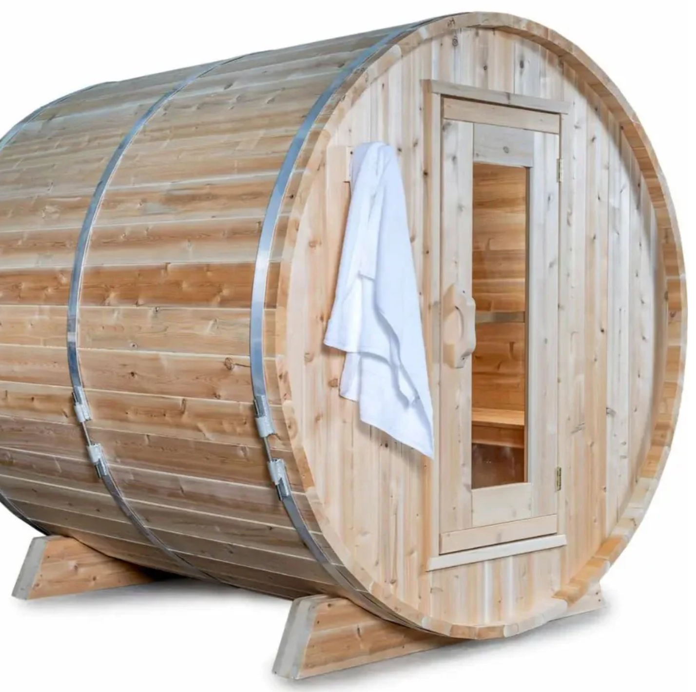 Dundalk Leisurecraft | Harmony Electric Canadian Timber 3-4 Person Barrel Sauna