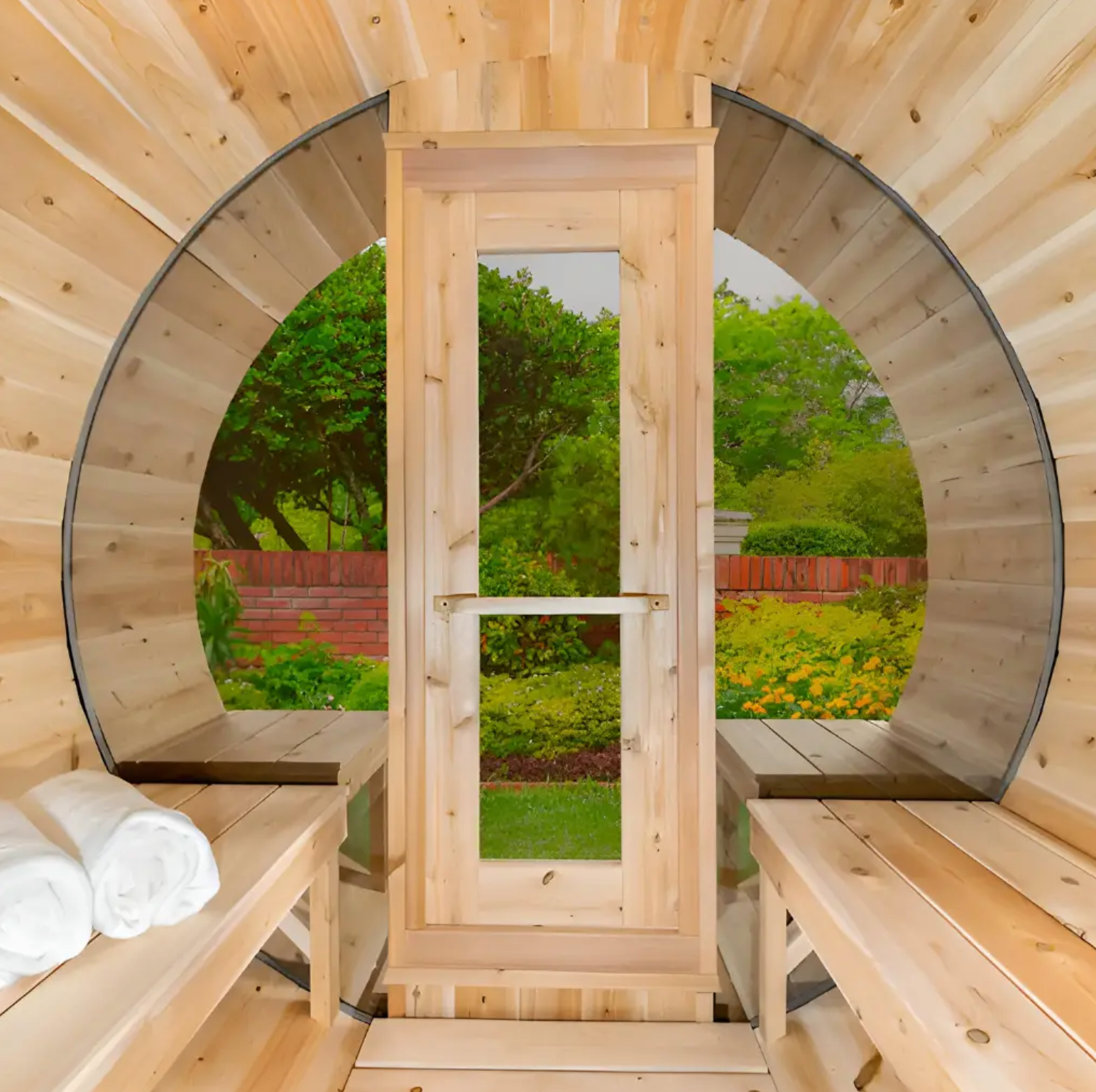 Dundalk Leisurecraft | MP Tranquility Wood Burning CT 6 Person Barrel Sauna