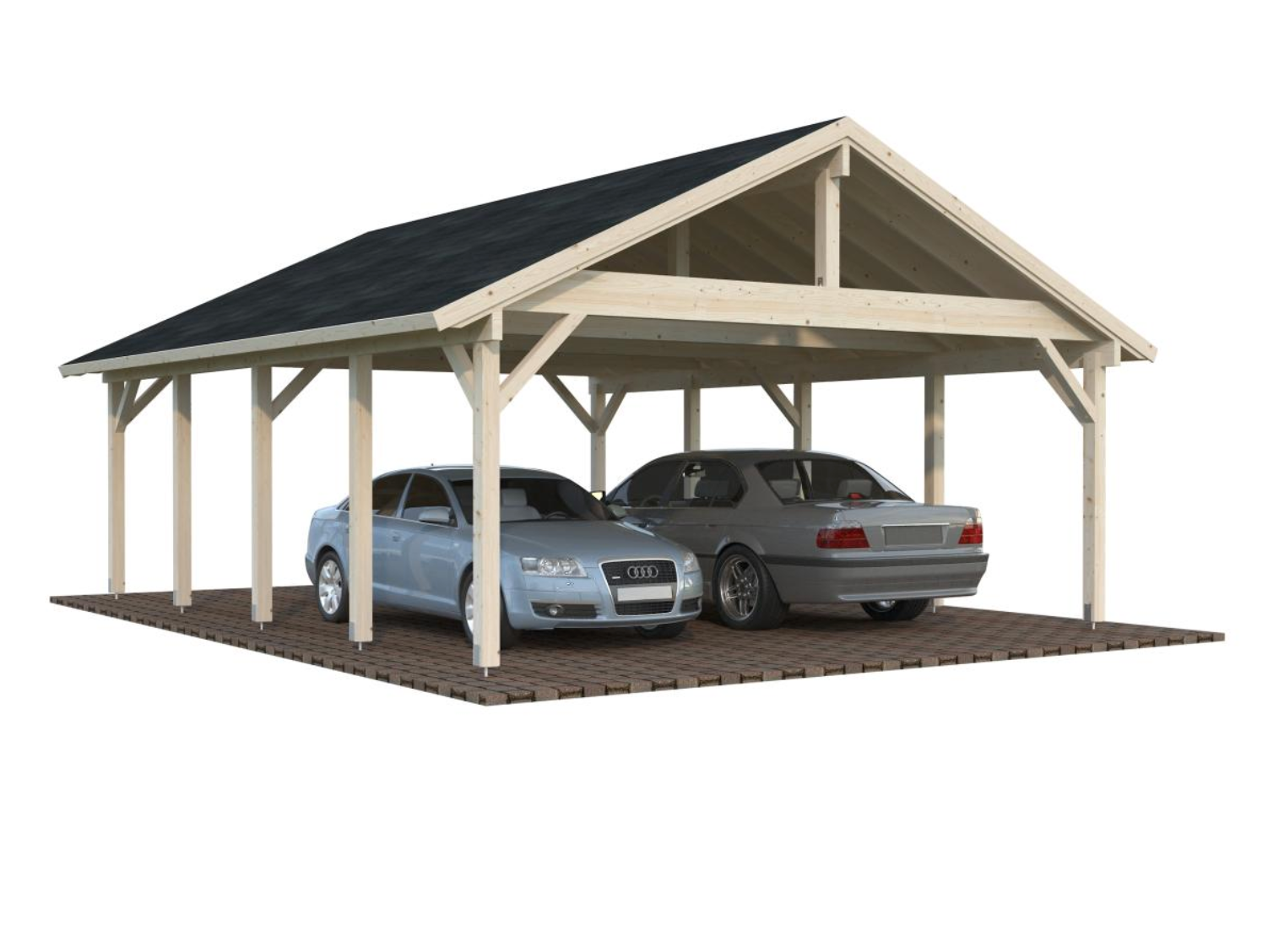 Palmako | Robert XL (18'4" x 23'11" | 437 sq.ft.) Double Carport or Large Pavilion