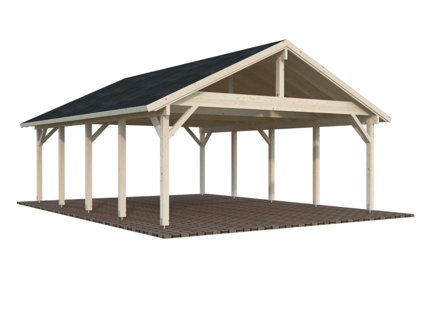 Palmako | Robert XL (18'4" x 23'11" | 437 sq.ft.) Double Carport or Large Pavilion