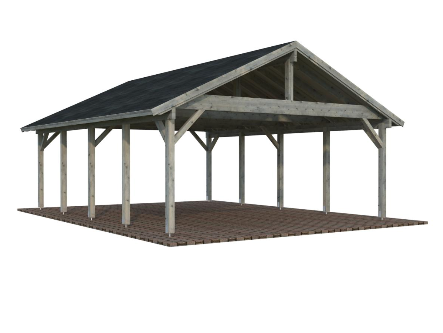 Palmako | Robert XL (18'4" x 23'11" | 437 sq.ft.) Double Carport or Large Pavilion