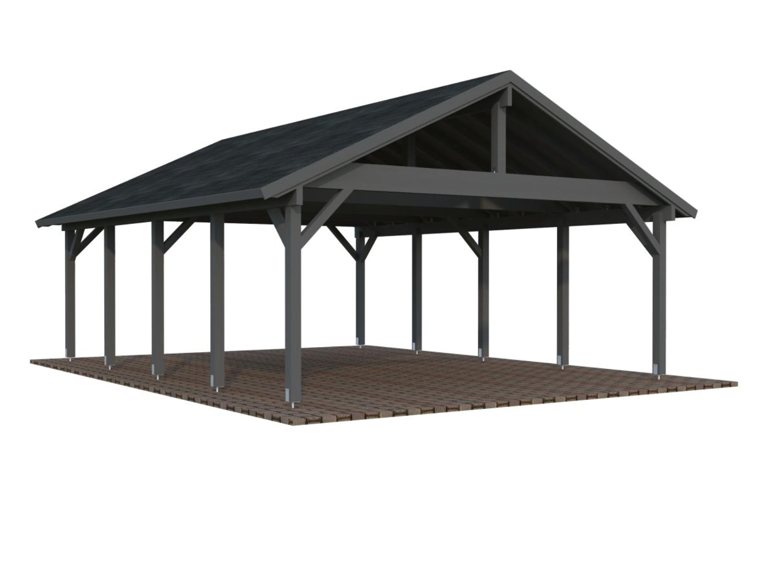 Palmako | Robert XL (18'4" x 23'11" | 437 sq.ft.) Double Carport or Large Pavilion