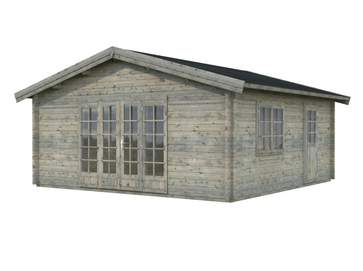 Palmako | Irene XXL (18'4" x 18'4" | 298 sq.ft. | 2.8") Log Cabin Summer House