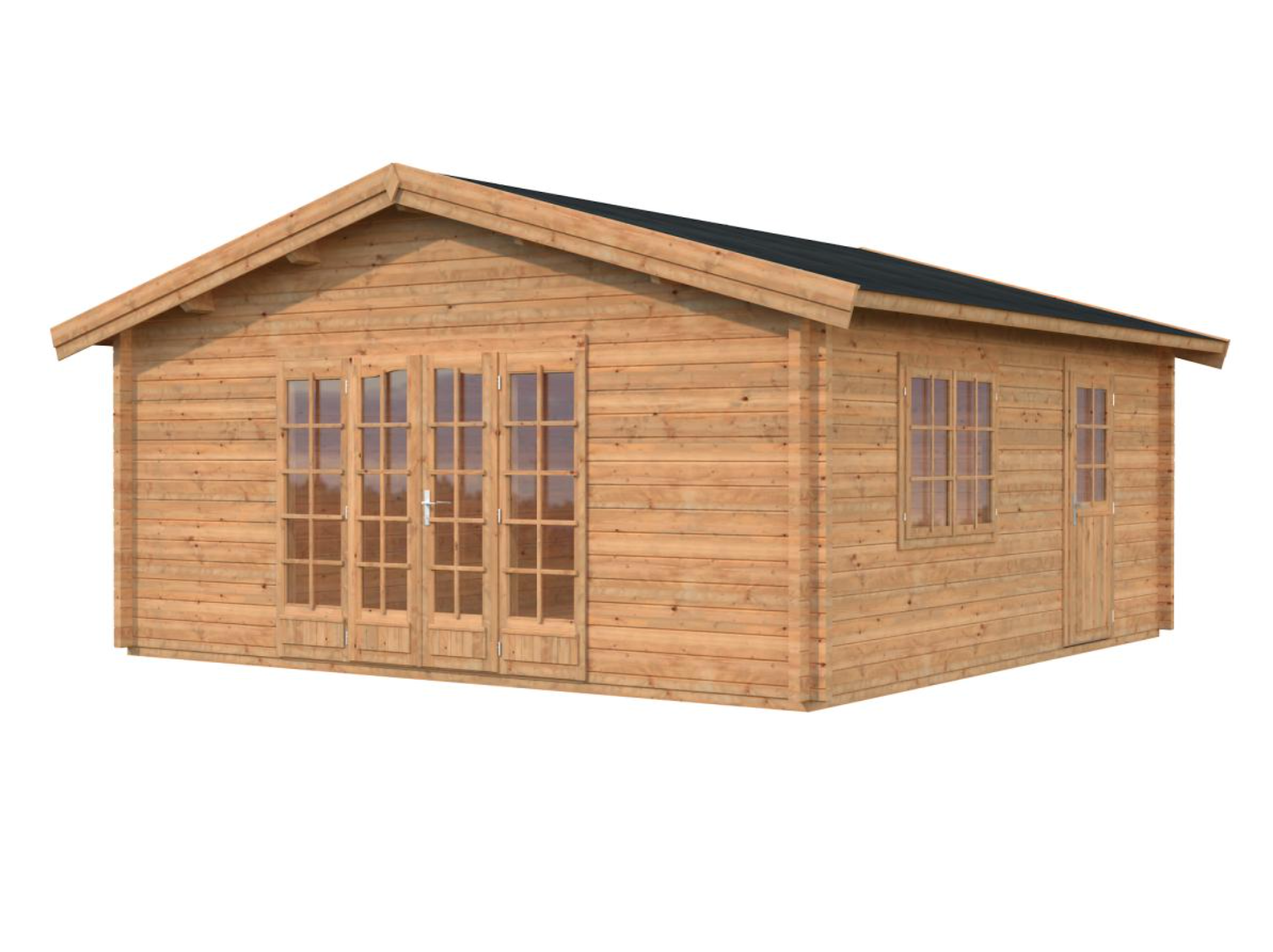 Palmako | Irene XXL (18'4" x 18'4" | 298 sq.ft. | 2.8") Log Cabin Summer House