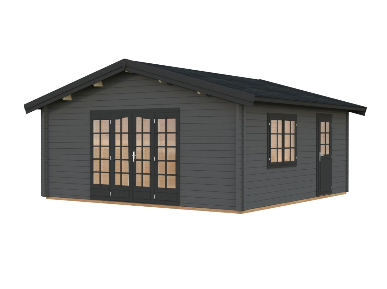 Palmako | Irene XXL (18'4" x 18'4" | 298 sq.ft. | 2.8") Log Cabin Summer House