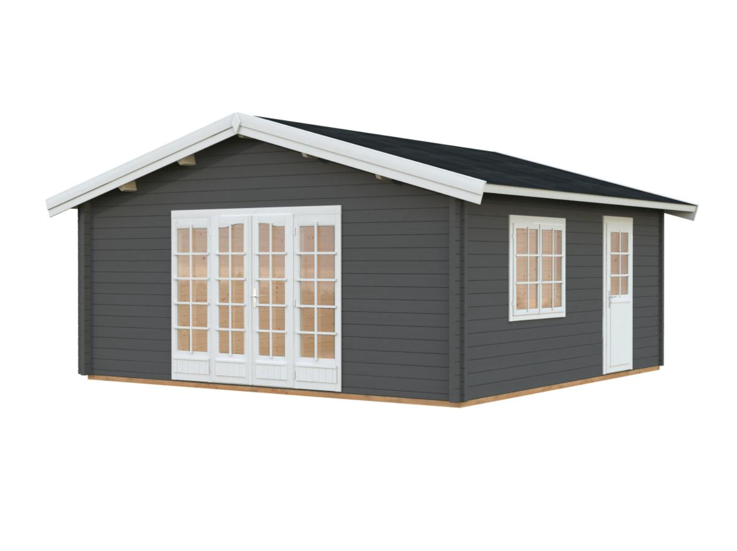 Palmako | Irene XXL (18'4" x 18'4" | 298 sq.ft. | 2.8") Log Cabin Summer House
