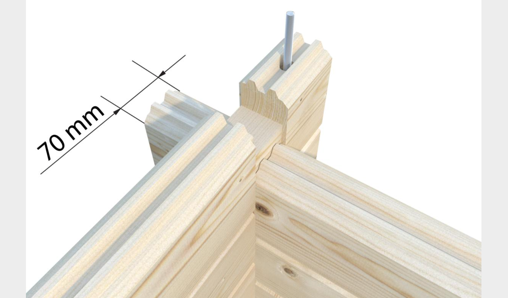 Palmako | Sandra S (20'4" x 15'5" | 231 sq.ft. | 2.8") Traditional Holiday Summer House