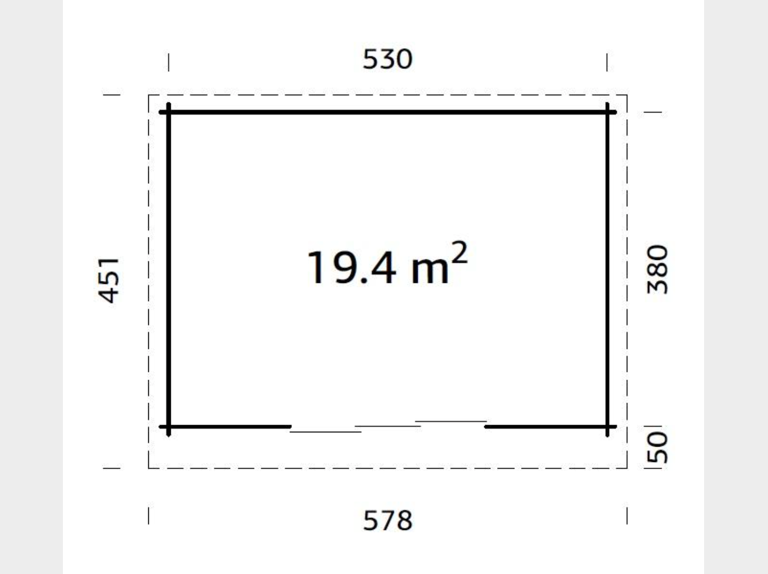 Palmako | Lea L (18'1" x 13'1" | 208.8 sq.ft. | 1.7") Pent Roof Cabin with Sliding Doors
