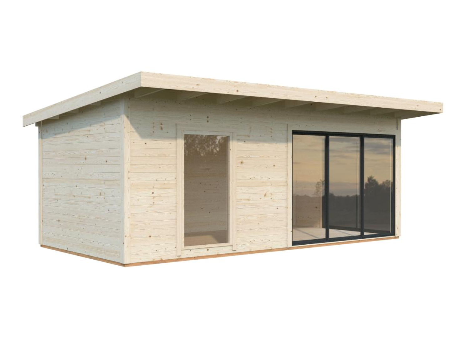 Palmako | Andrea M (19'6" x 9'10" | 184 sq.ft. | 1.7") Cabin with Sliding Doors
