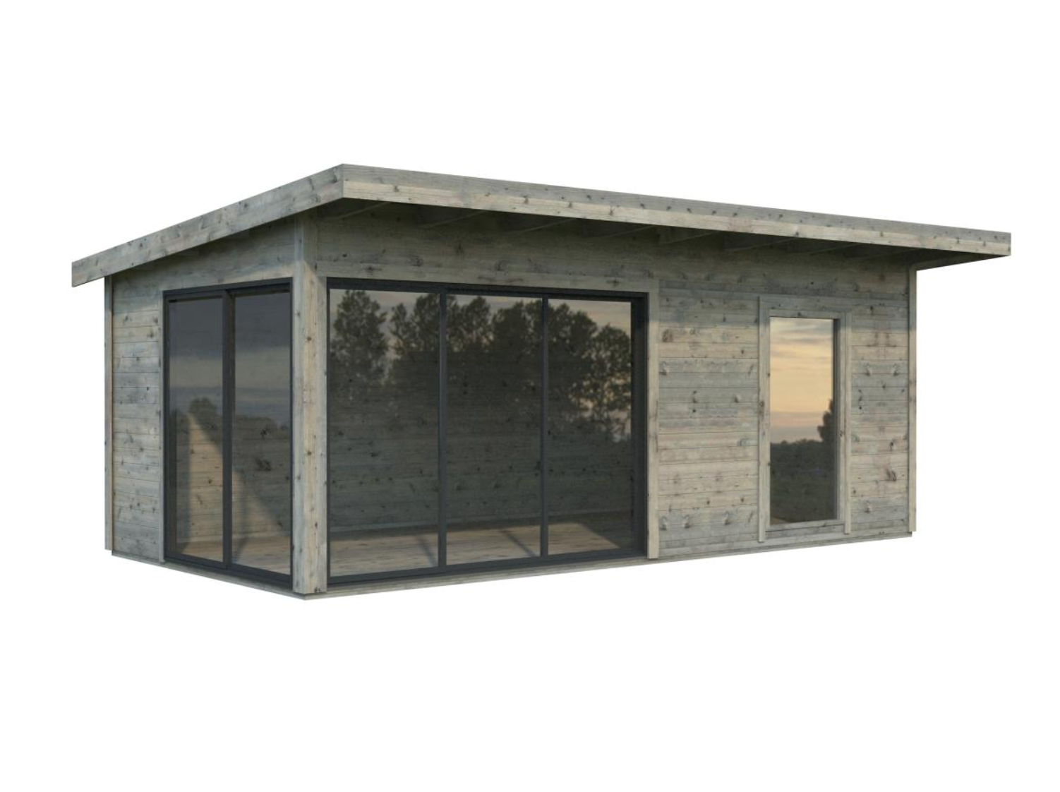 Palmako | Andrea M (19'6" x 9'10" | 184 sq.ft. | 1.7") Cabin with Sliding Doors