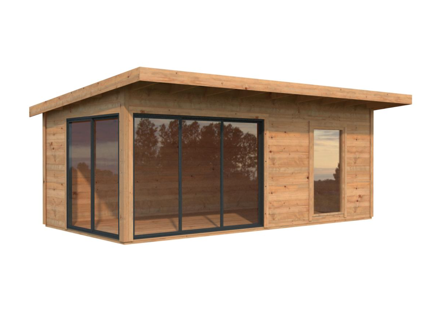 Palmako | Andrea M (19'6" x 9'10" | 184 sq.ft. | 1.7") Cabin with Sliding Doors