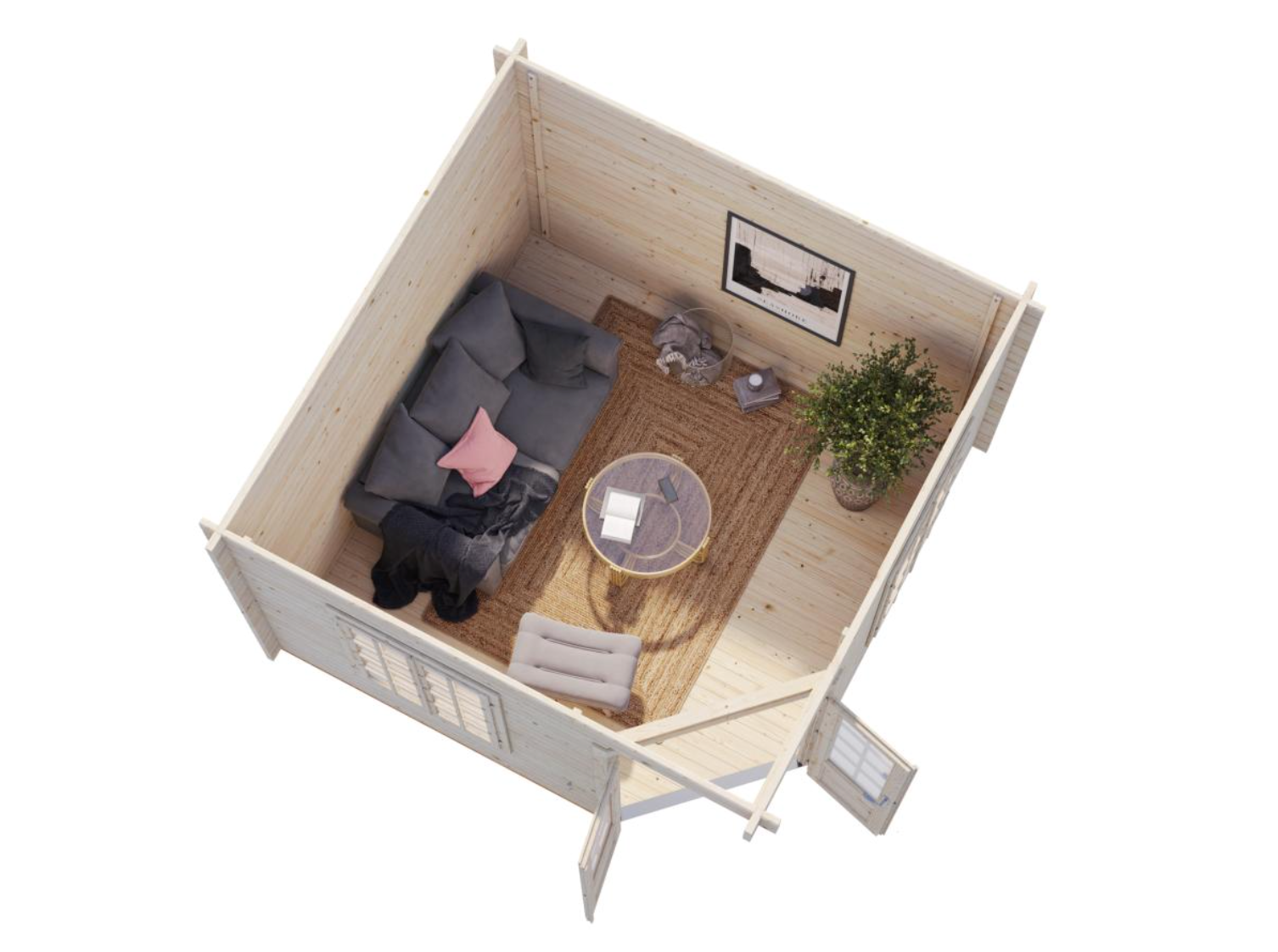 Palmako | Melanie M (10′10″ × 10′10″ | 106.6 sq.ft. | 1.7″) Heavy Duty Corner Summer House