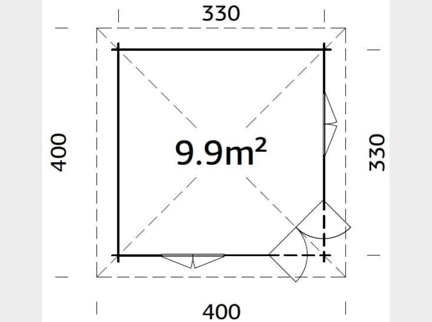 Palmako | Melanie M (10′10″ × 10′10″ | 106.6 sq.ft. | 1.7″) Heavy Duty Corner Summer House