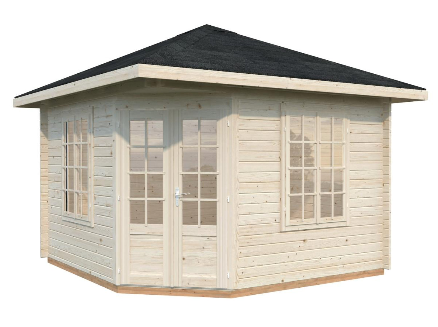 Palmako | Melanie M (10′10″ × 10′10″ | 106.6 sq.ft. | 1.7″) Heavy Duty Corner Summer House
