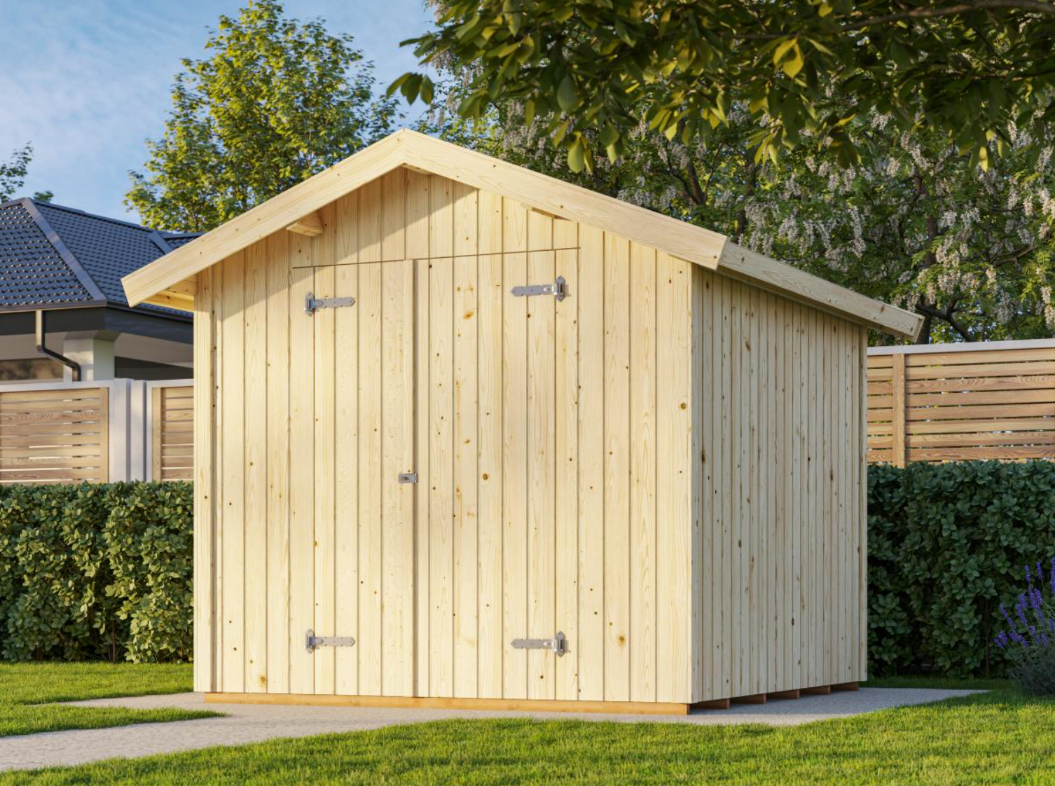 Palmako | Nils S (7'8" x 7'10" | 58.1 sq.ft.) Storage Shed