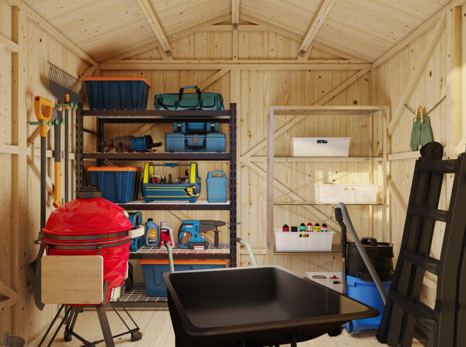 Palmako | Nils S (7'8" x 7'10" | 58.1 sq.ft.) Storage Shed