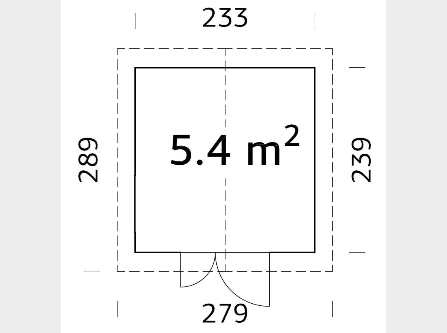 Palmako | Nils S (7'8" x 7'10" | 58.1 sq.ft.) Storage Shed