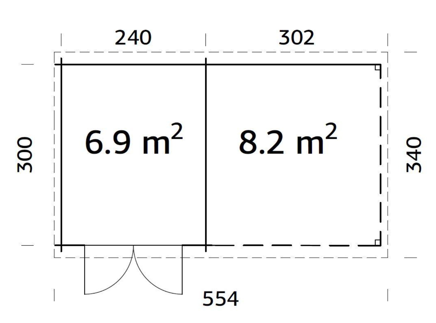 Palmako | Ella (18'1" x 10'6" | 162.5 sq.ft. | 1.1") Roof Summer House