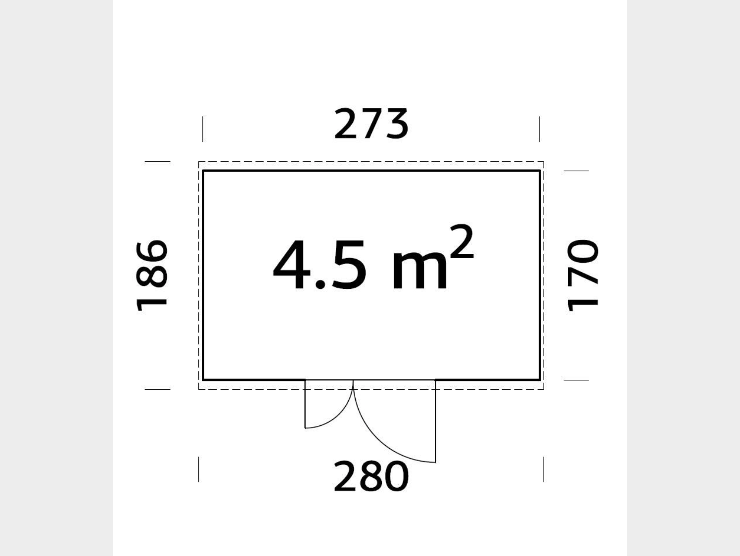 Palmako | Leif M (8′11″ × 5′7″ | 48.4 sq.ft.) Practical Garden Shed