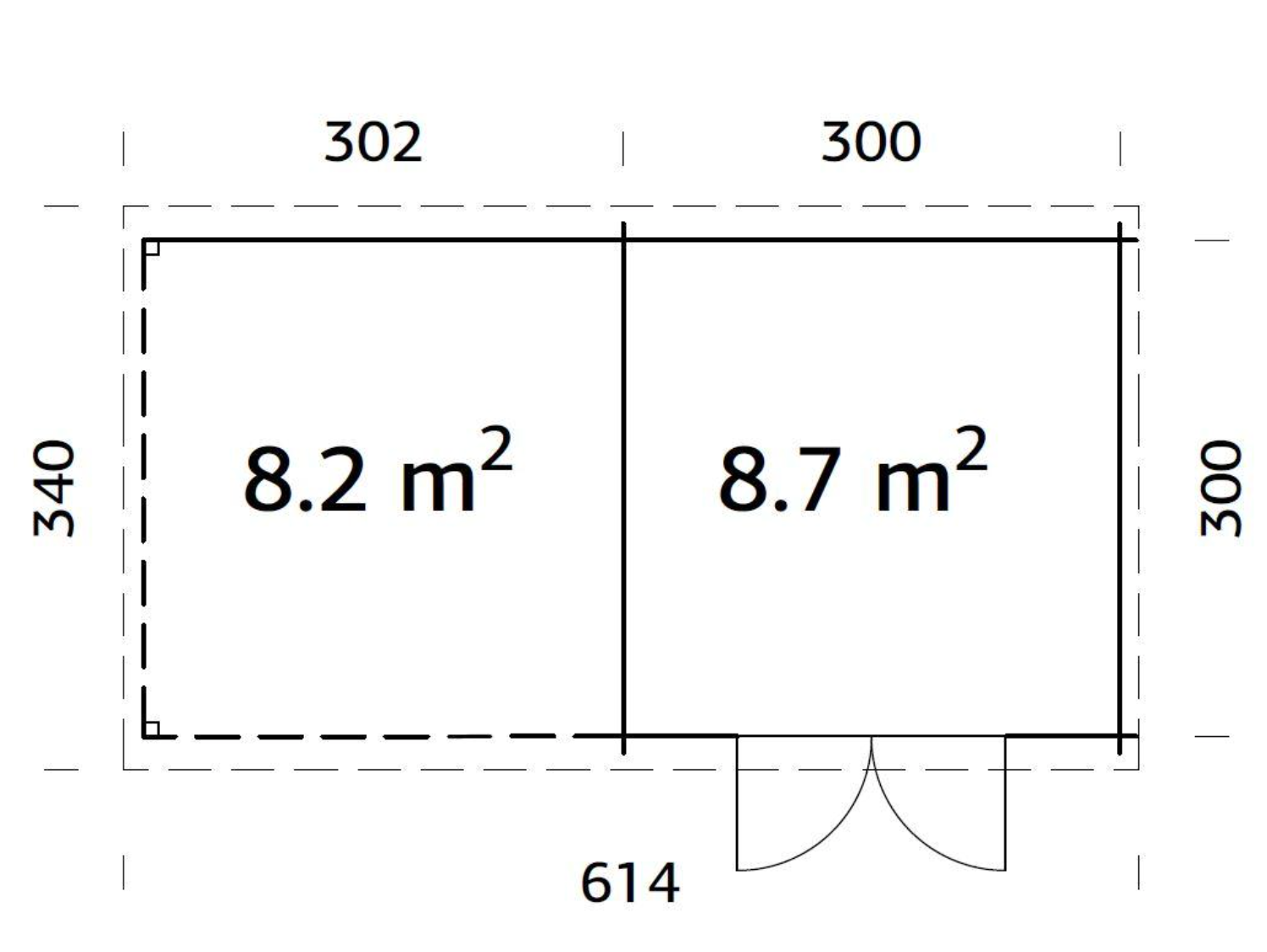 Palmako | Ella (20'0" x 10'6" | 180.8 sq.ft. | 1.1") Roof Summer House