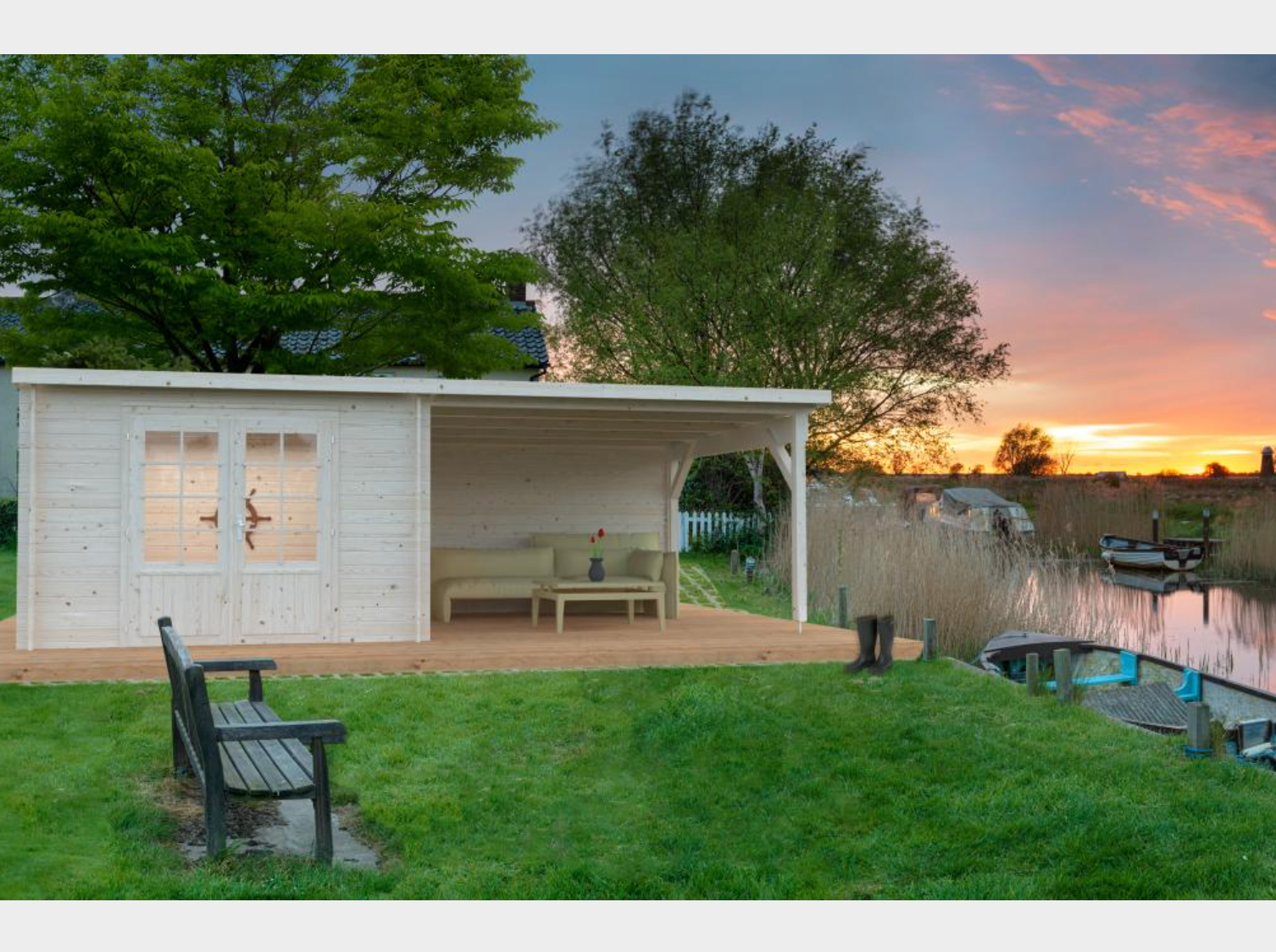 Palmako | Ella (22'0" x 10'6" | 201.3 sq.ft. | 1.1") Roof Summer House