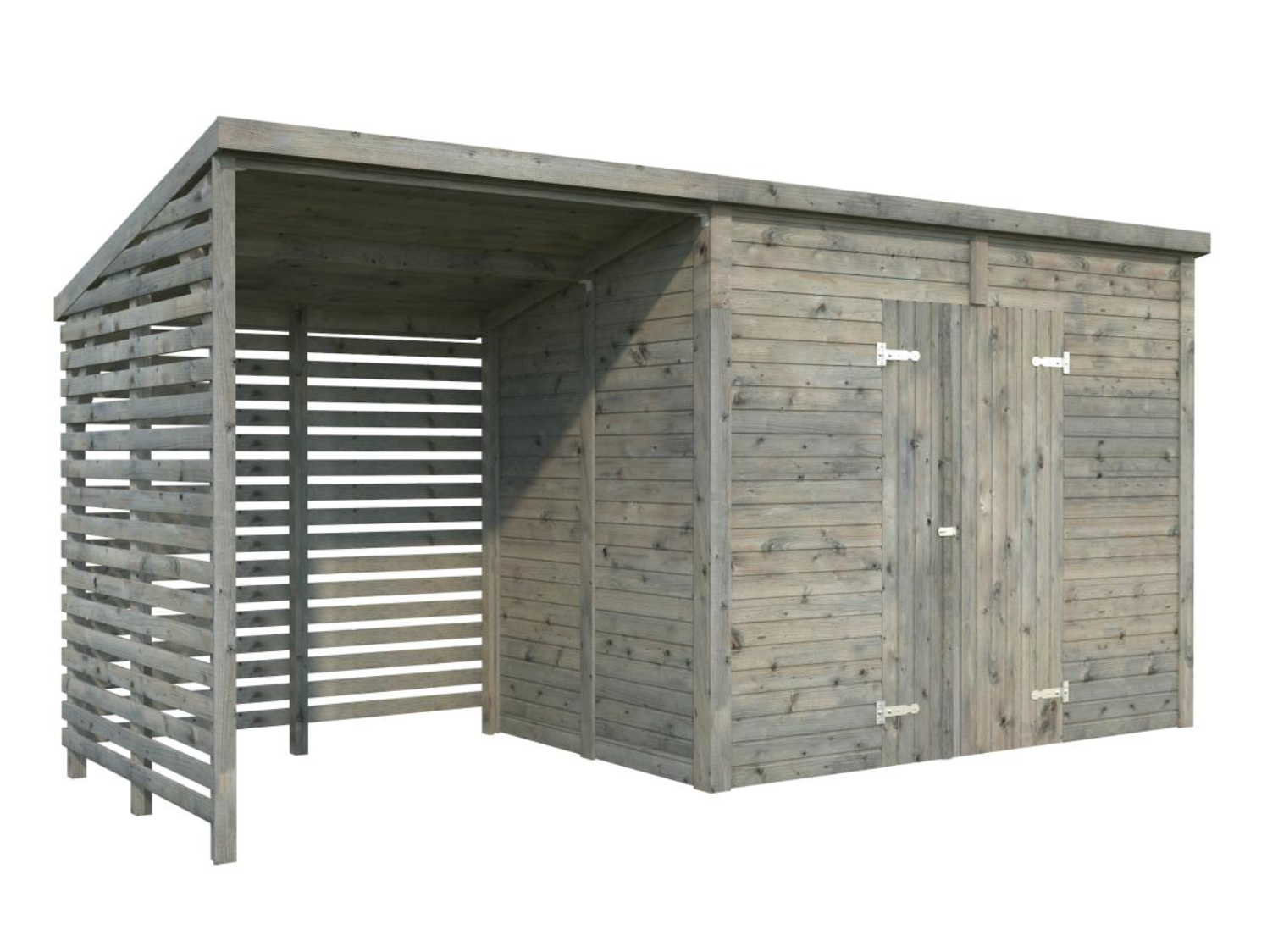 Palmako | Leif XL (15′1″ × 5′7″ | 48.4 sq.ft.) Spacious Garden Shed